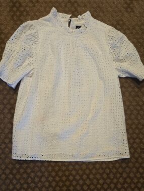J. Crew Eyelet Top. Like NEW!